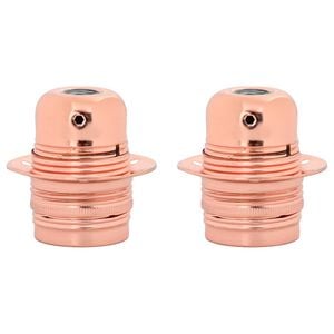 vidaXL Lampeholdere 2 stk rosa gull E27
