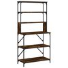 vidaXL Bakehylle 6 hyller r&oslash;kt eik 90x40x180 cm konstruert tre