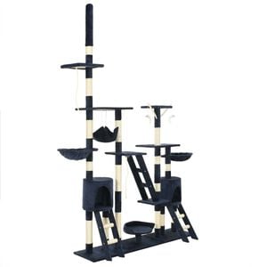 vidaXL Kloretre med klorestolper i sisal 230-250 cm bl&aring;