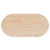 vidaXL Bordplate 80x40x2,5 cm heltre furu oval