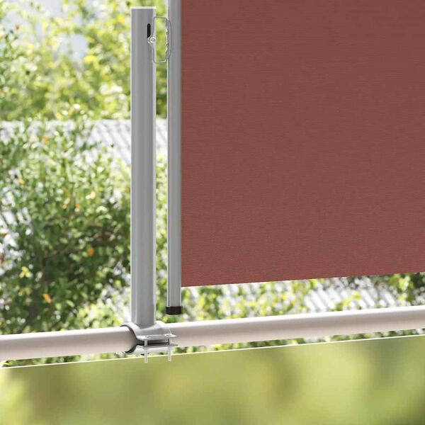 vidaXL Uttrekkbar sidemarkise 120x300 cm brun