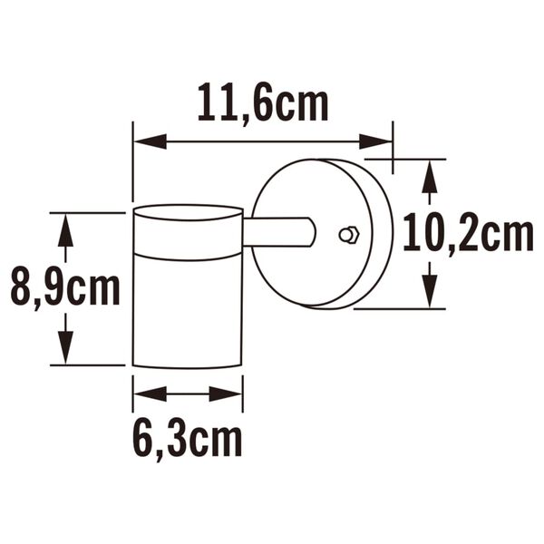 KONSTSMIDE Vegglampe Modena nedover galvanisert