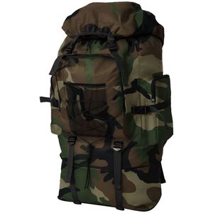 vidaXL Ryggsekk Milit&aelig;rstil XXL 100 L Kamuflasje