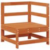 vidaXL Hj&oslash;rnesofa til hagen Massiv furu VoksBrun 62 x 62 x 70,5 cm