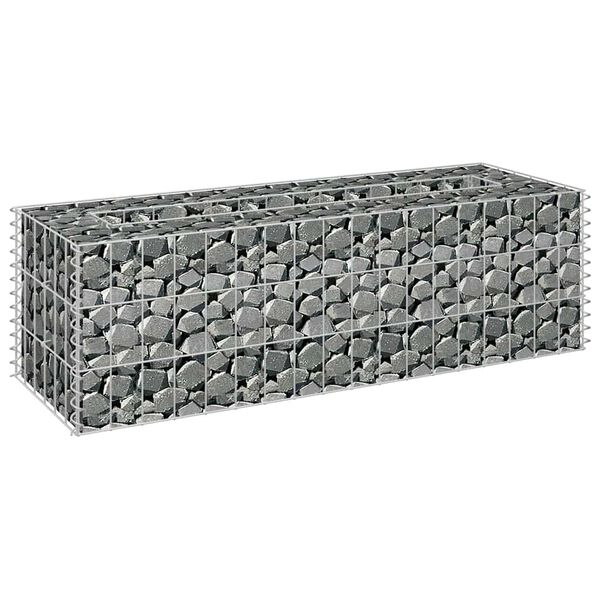 vidaXL Gabion høybed galvanisert stål 90x30x30 cm