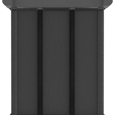 vidaXL Displayhylle med 6 kuber og bokser grå 103x30x72,5 cm stoff