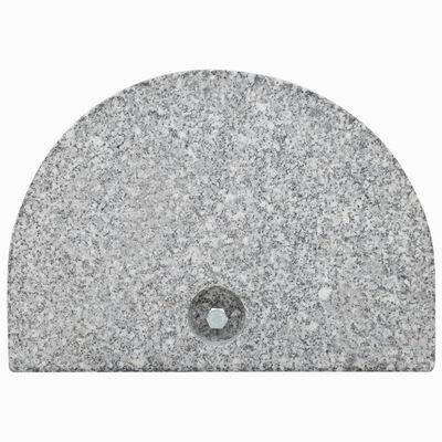 vidaXL Parasollfot granitt 10 kg kurvet grå