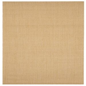 vidaXL Teppe naturlig sisal 100x100 cm
