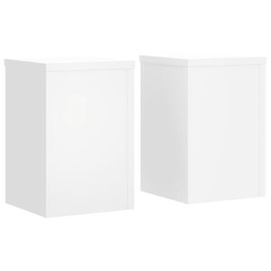 vidaXL Plantestativer 2 stk hvit 20x20x30 cm konstruert tre