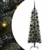 vidaXL Kunstig juletre med 150 LED gr&oslash;nn 120 cm PVC og plast og st&aring;l