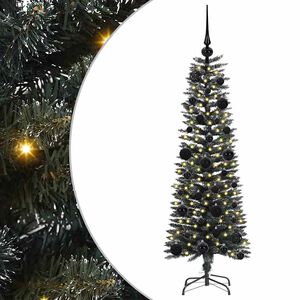 vidaXL Kunstig juletre med 150 LED gr&oslash;nn 120 cm PVC og plast og st&aring;l