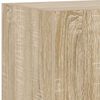 vidaXL Vegghengte TV-benker med LED 2 stk sonoma eik 30,5x35x70 cm