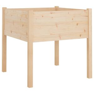 vidaXL Plantekasse 70x70x70 cm heltre furu