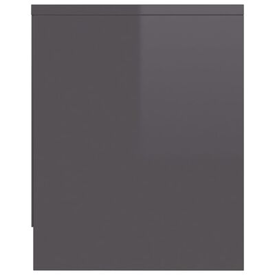 vidaXL TV-benk høyglans grå 120x30x37,5 cm sponplate