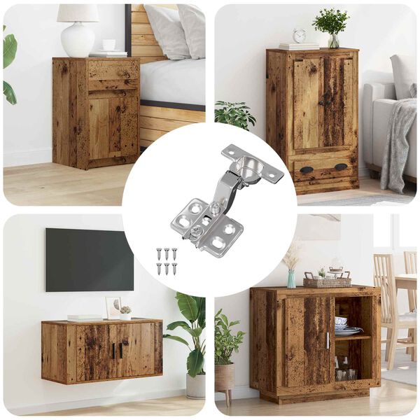 vidaXL Hingse 12 pcs Nikkel 85 x 52,5 x 9,5 mm Jern