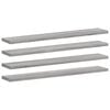 vidaXL Vegghyller 4 stk gr&aring; sonoma 60x10x1,5 cm konstruert tre