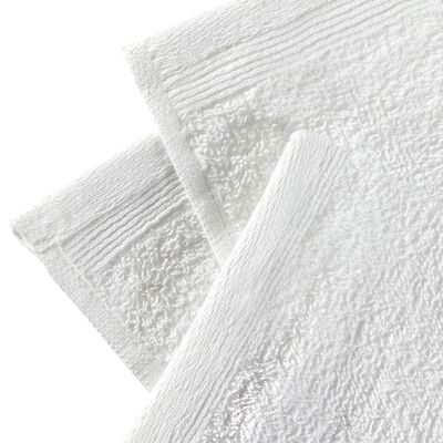 vidaXL Gjestehåndklær 25 stk bomull 350 g/m² 30x30 cm hvit