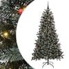 vidaXL Kunstig juletre gr&oslash;nn 180 cm PVC og plast og st&aring;l