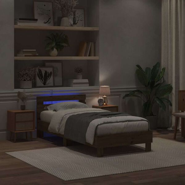 vidaXL Sengestamme artisan eik 90 x 200 cm Konstruert tre