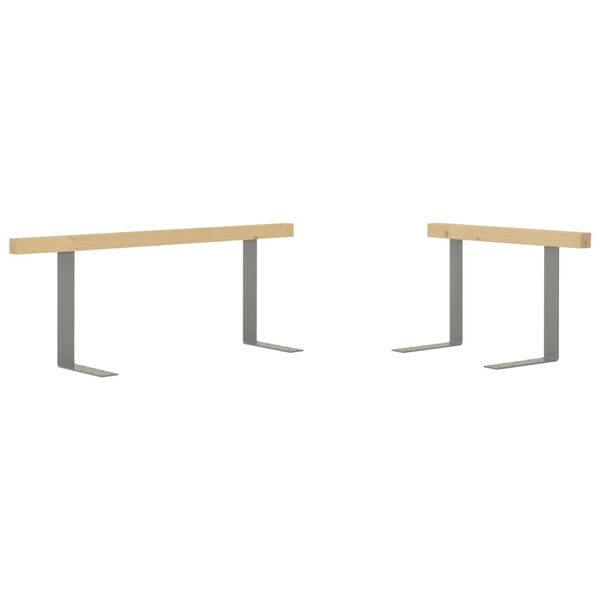 vidaXL Ryggstøtter for pallesofa 2 stk 110/70 cm heltre furu