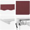 vidaXL Elektrisk Utrekkbar Markise Burgunder 3 x 2,5 m