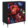 vidaXL Serviesskap KIEL Svart eik 69 x 33 x 76 cm Konstruert tre