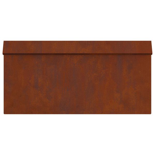 vidaXL Sneglenett Rusten 50 x 3,5 x 25 cm Cortenst&aring;l