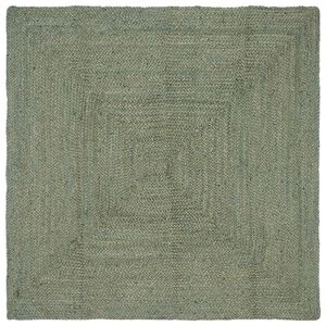 vidaXL Omr&aring;detepper Rektangul&aelig;r Olivengr&oslash;nn 160 x 160 cm Jute