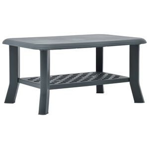 vidaXL Salongbord gr&oslash;nn 90x60x46 cm plast