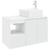 vidaXL Baderomsinnredningssett 2 stk. Hvit Konstruert tre