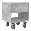 vidaXL Nattbord Betonggr&aring; 40,5 x 40 x 48 cm Konstruert tre