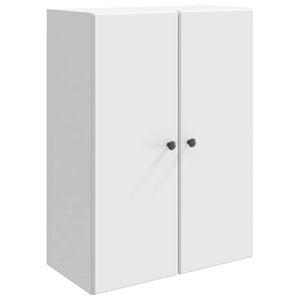 vidaXL Vegghengt skap Hvit 66 x 34,5 x 90 cm Konstruert tre
