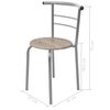 vidaXL Frokostbar med stoler MDF