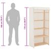 vidaXL Garderobeskap hvit 79x40x170 cm stoff