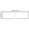 vidaXL Balkongskjerm antrasitt 400x75 cm PVC