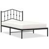 vidaXL Sengeramme i metall med hodegavl svart 100x190 cm