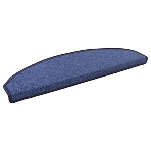 vidaXL Selvlimende trappematter 15 stk. 80 x 24,5 x 3,5 cm Bl&aring;