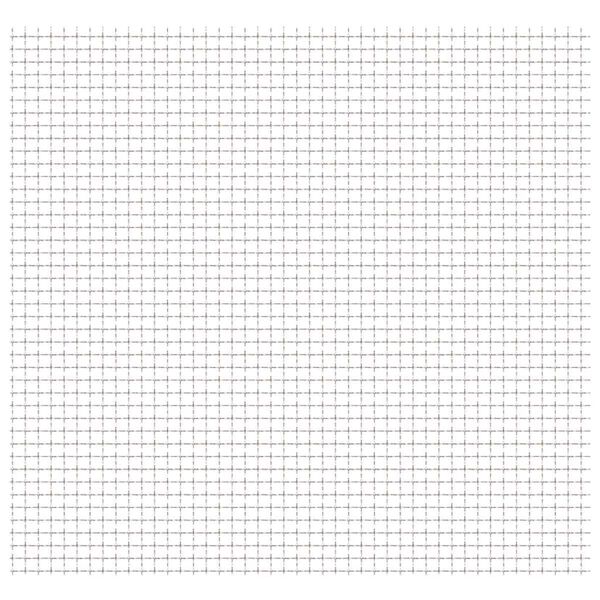 vidaXL Krympet kjedegjerde for hage rustfritt stål 50x50 cm 11x11x2 mm