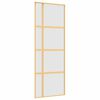 vidaXL Skyved&oslash;r gull 76x205 cm frostet ESG glass og aluminium