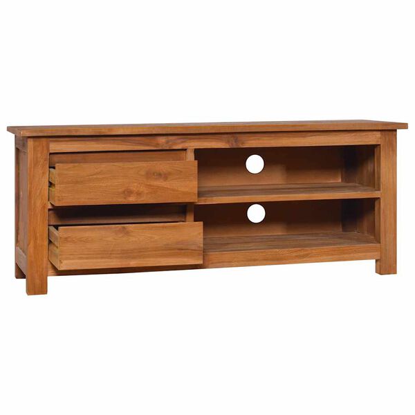 vidaXL TV-benk 100x30x40 cm heltre teak