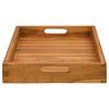vidaXL Serveringsbrett 60x35 cm heltre teak
