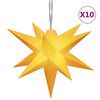 vidaXL Julelys med 10 LED gul 10 cm