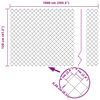 vidaXL Gjerdep&aring;le Gr&aring; 10 x 1,2 m (60 x 60 mm netting) St&aring;l og PVC