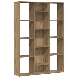vidaXL Bokhylle/Romdeler artisan eik 100x24x140 cm konstruert tre