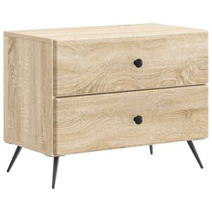 vidaXL Nattbordskap Sonoma eik 62 x 34,5 x 47,5 cm Konstruert tre