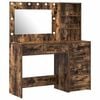 vidaXL Sminkebord 2 stk. Brun 78.5 x 41 x 135 cm Konstruert tre