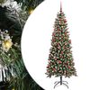 vidaXL Kunstig juletre Gr&oslash;nn 180 cm PVC, plast og st&aring;l