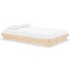 vidaXL Sengeramme heltre 120x190 cm Small Double