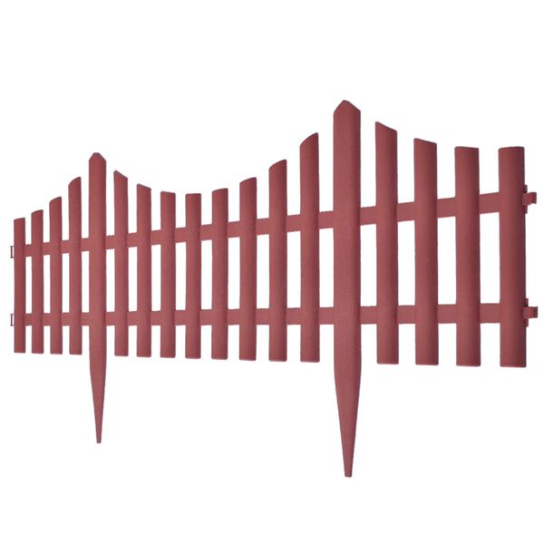 vidaXL Plenkanter 17 stk 10 m brun