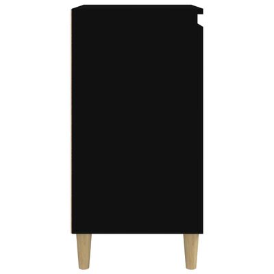 vidaXL Nattbord svart 40x35x70 cm konstruert tre